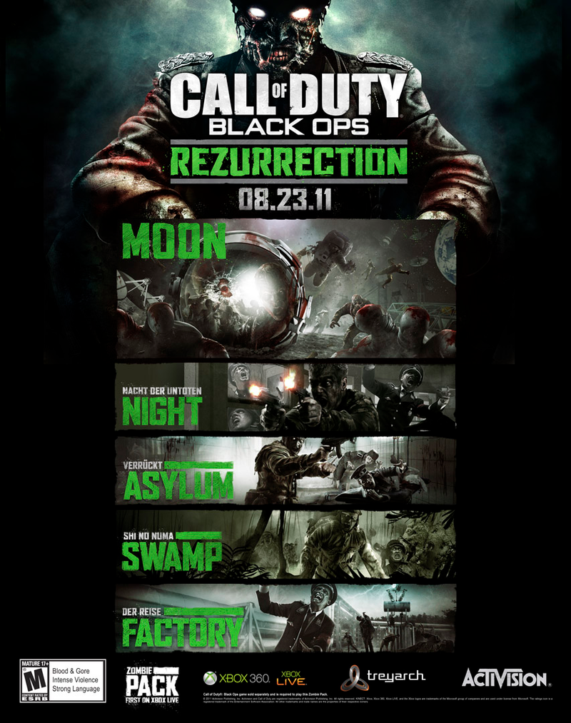 Illustration for article titled Black Ops' Rezurrection DLC is One Small Step for Zombie-Kind